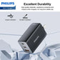 Philips 65W Fast Charging Wall Adapter – Black