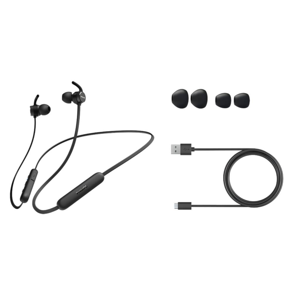 Philips In-ear wireless headphones with mic – Black [PHTAE1205BK00]