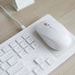 Pout Hands 5 Combo Wireless Keyboard with Qi Charging Pad & Mouse - White