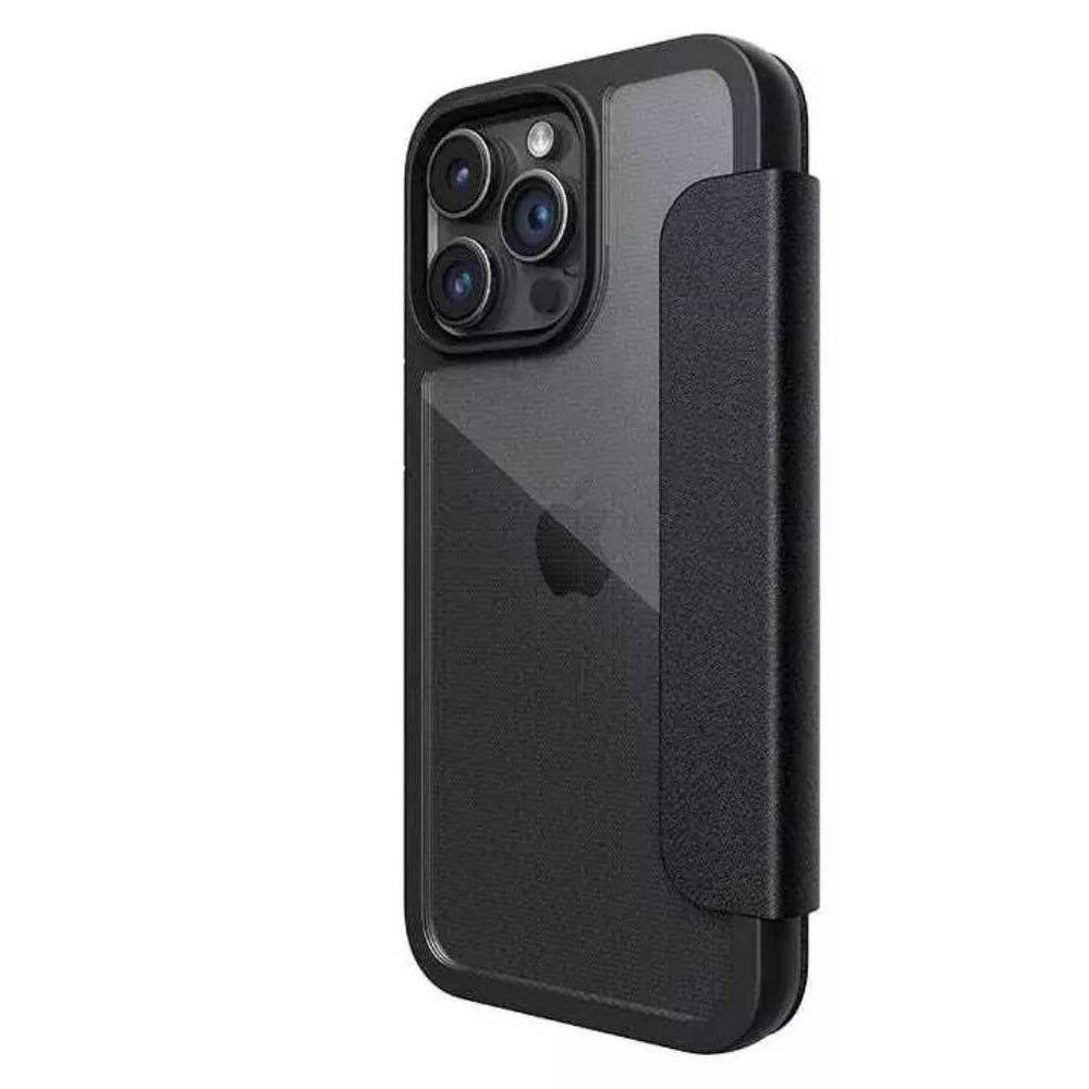 Raptic Urban Folio Wallet Case For iPhone 15 Pro - Black