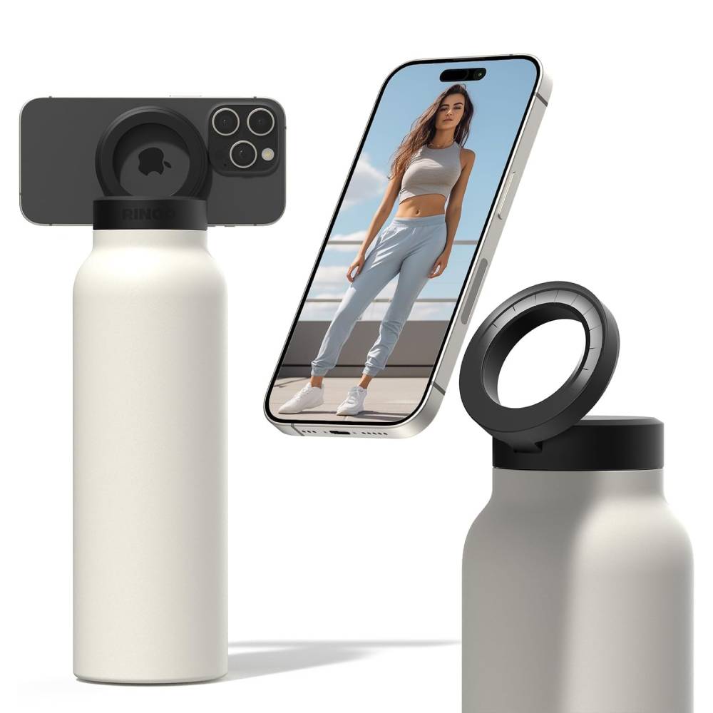 Ringo Water Bottle with Magnetic Phone Mount 710ml (24oz)