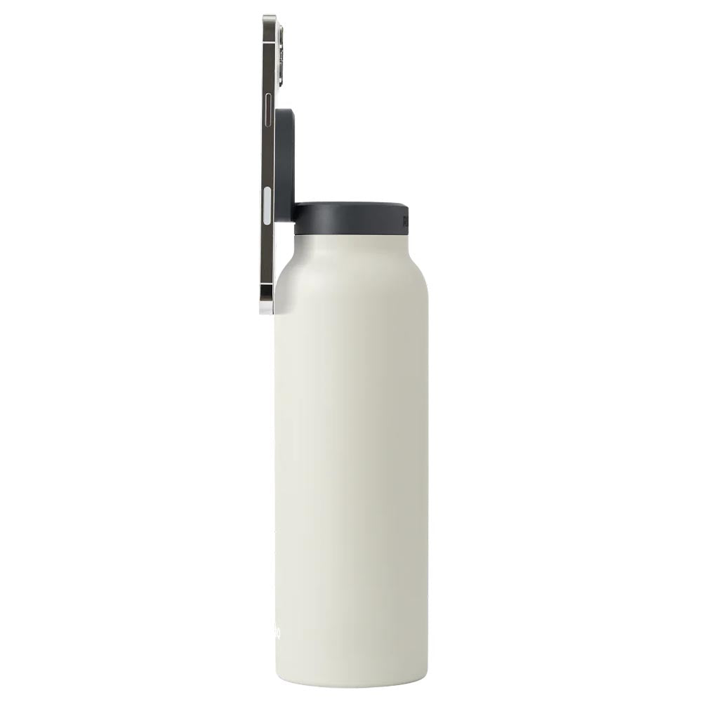 Ringo Water Bottle with Magnetic Phone Mount – Ivory 710ml (24oz)