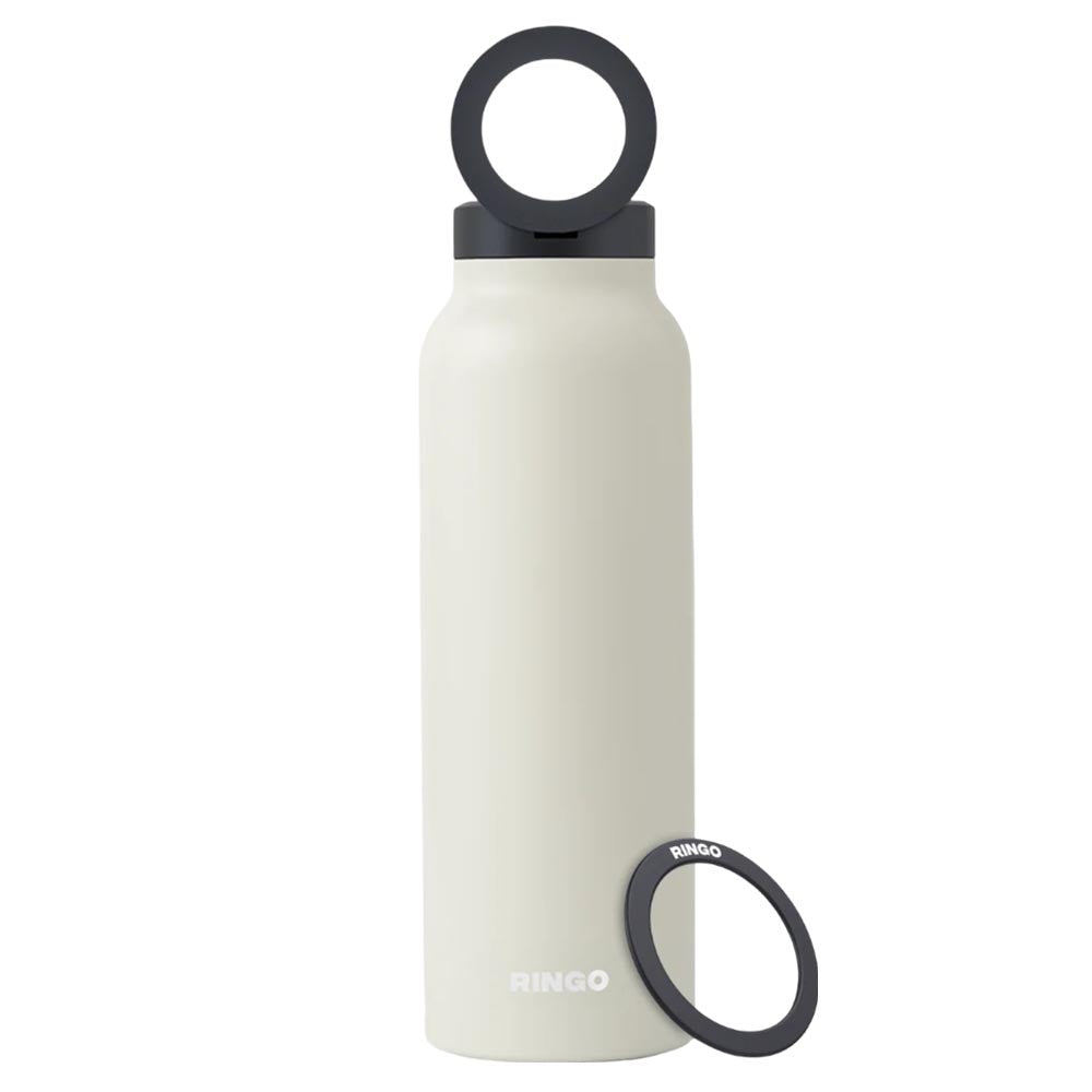 Ringo Water Bottle with Magnetic Phone Mount – Ivory 710ml (24oz)