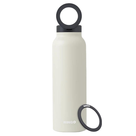 Ringo Water Bottle with Magnetic Phone Mount – Ivory 710ml (24oz)