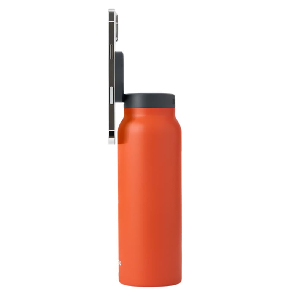 Ringo Water Bottle with Magnetic Phone Mount – Orange 710ml (24oz)