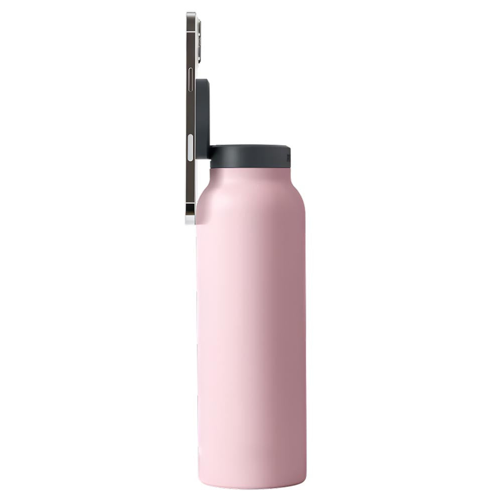 Ringo Water Bottle with Magnetic Phone Mount – Pink 710ml (24oz)