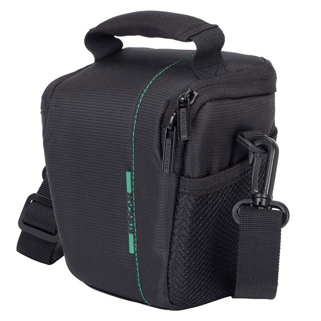 RivaCase 77412 Green Mantis Digital Camera Bag - Black