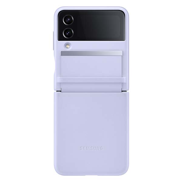 Samsung Flap Leather Cover For Galaxy Z Flip4 - Serene Purple