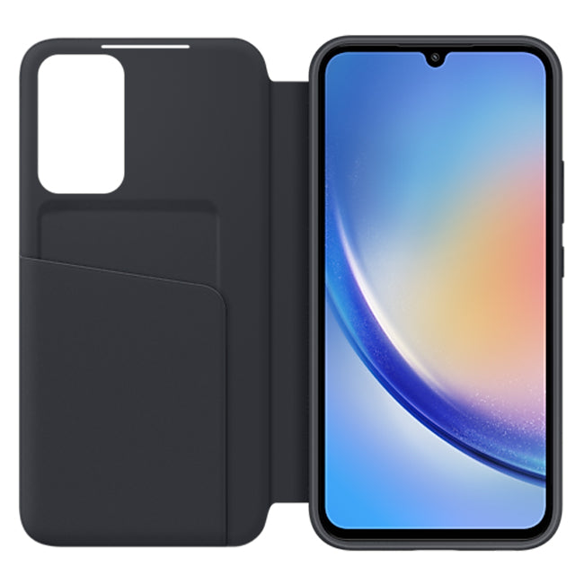 Samsung Smart View Wallet Cover For Galaxy A34 5G - Black