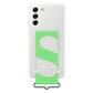 Samsung Silicone Cover with Strap For Galaxy S21 FE - White