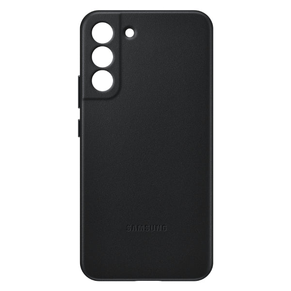 Samsung Leather Cover For Galaxy S22+ - Black