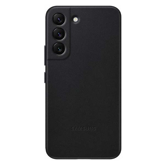 Samsung Leather Cover For Galaxy S22+ - Black