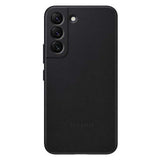 Samsung Leather Cover For Galaxy S22+ - Black