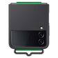 Samsung Silicone Cover with Strap For Galaxy Z Flip4 - Black