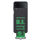 Samsung Silicone Cover with Strap For Galaxy Z Flip4 - Black