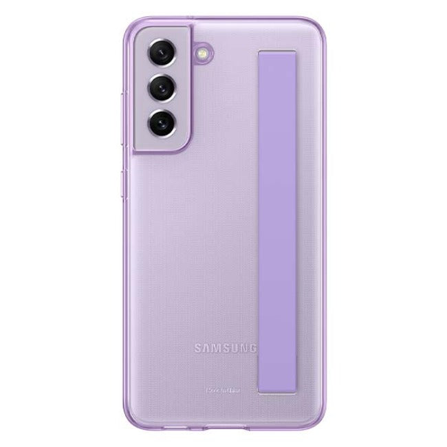 Samsung Silicone Slim Strap Cover Case For Galaxy S21 FE - Lavender