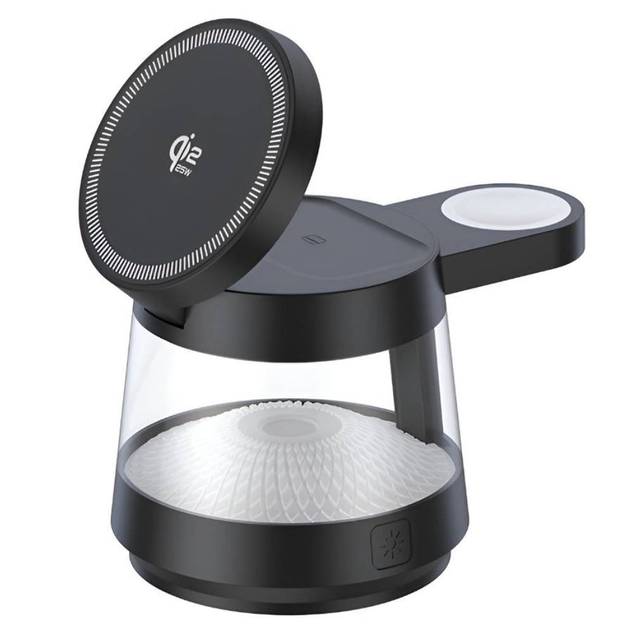 Soka 25W 4-in-1 Qi2 Wireless Charger with Night Light (Black)