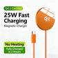 Soka 25W Qi2 Magnetic Wireless Charger – Orange