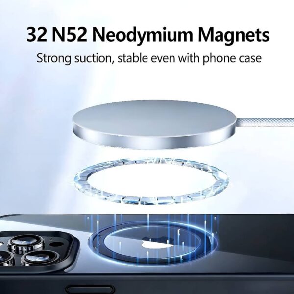 Soka 25W Qi2 Magnetic Wireless Charger – Orange
