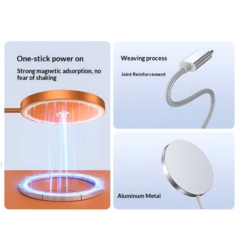 Soka 25W Qi2 Magnetic Wireless Charger – Orange