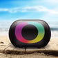 Sway Halo LED IPX5 Splash Resistant 10W Bluetooth Speaker – Black