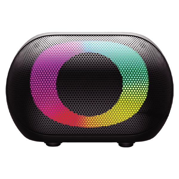 Sway Halo LED IPX5 Splash Resistant 10W Bluetooth Speaker – Black