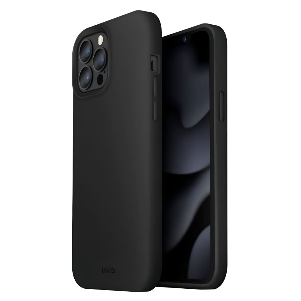 UNIQ Lino Silicone Liquid Case For iPhone 13 Pro - Black