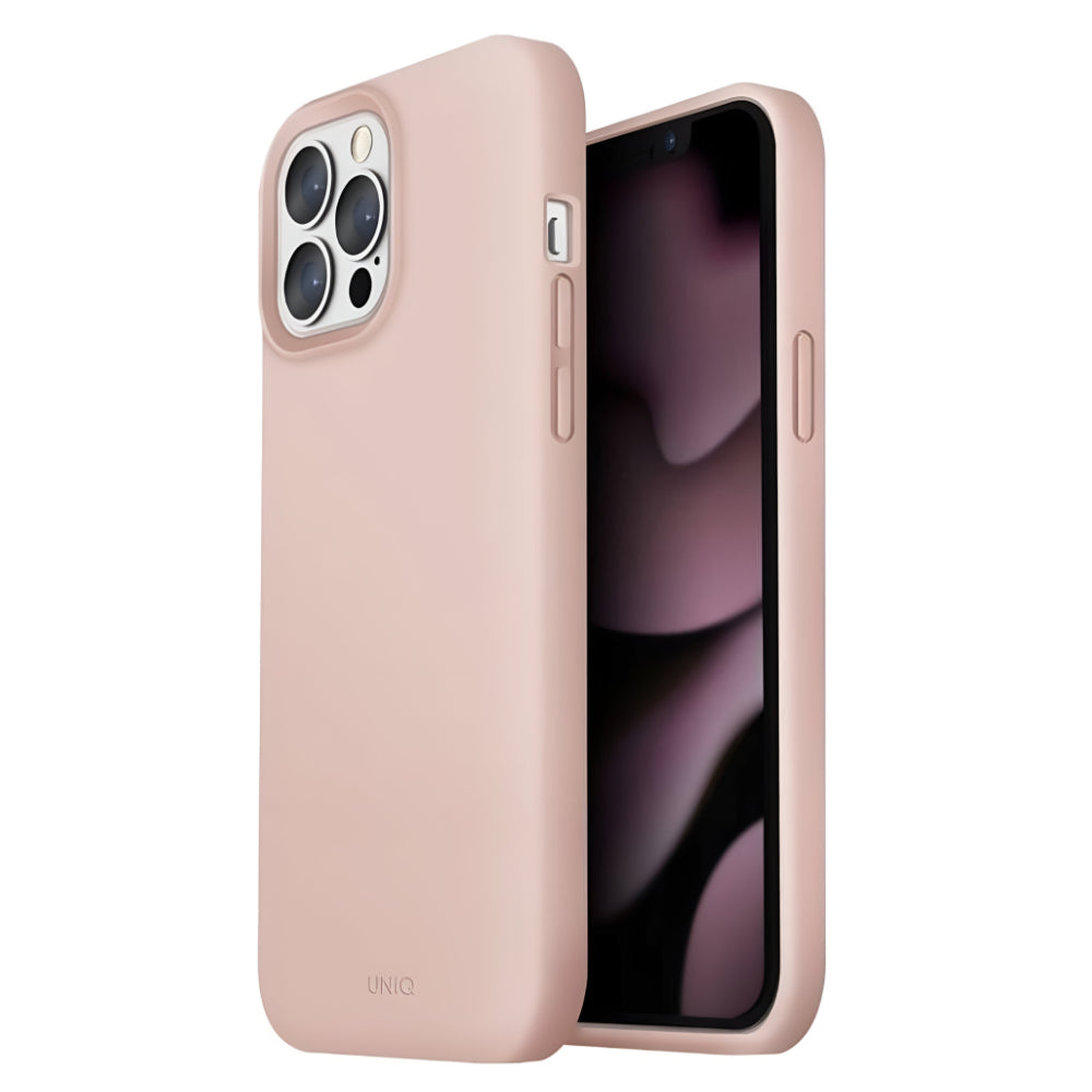 UNIQ Lino Silicone Liquid Case For iPhone 13 Pro - Pink