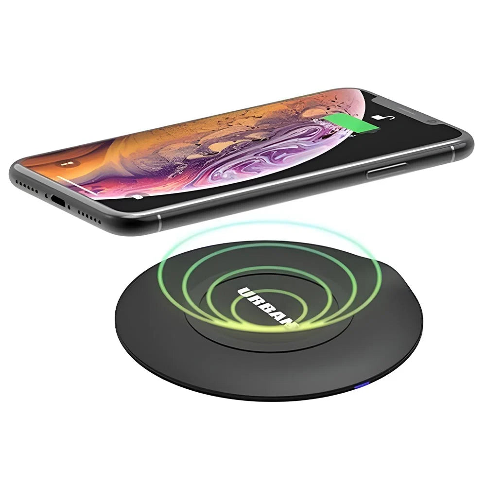 Urban Disc 15W Fast Wireless Charging Pad – Black