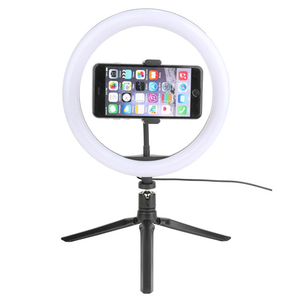 Vivitar 8 inch LED Ring Light with Tripod Stand