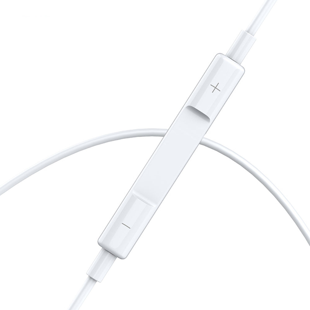 BWOO Lightning Hi-Fi Audio Stereo Wired Earphones (1.2M)(BO-HF179) – White