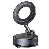YESIDO VACUUM MAGNET 360 Rotating Vacuum Cup Phone Holder, Double-axis Folding Design (Black) (C228)