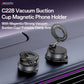 YESIDO VACUUM MAGNET 360 Rotating Vacuum Cup Phone Holder, Double-axis Folding Design (Black) (C228)