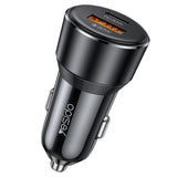 YESIDO SUPER FAST USB-C 30W Fast Charging, USB-A 20W PPS Protocol (Black) (Y64)