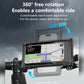 YESIDO WATERPROOF HOLDER Bicycle Handlebar Mount 360 Rotation Holder Suitable (Black) (C333)