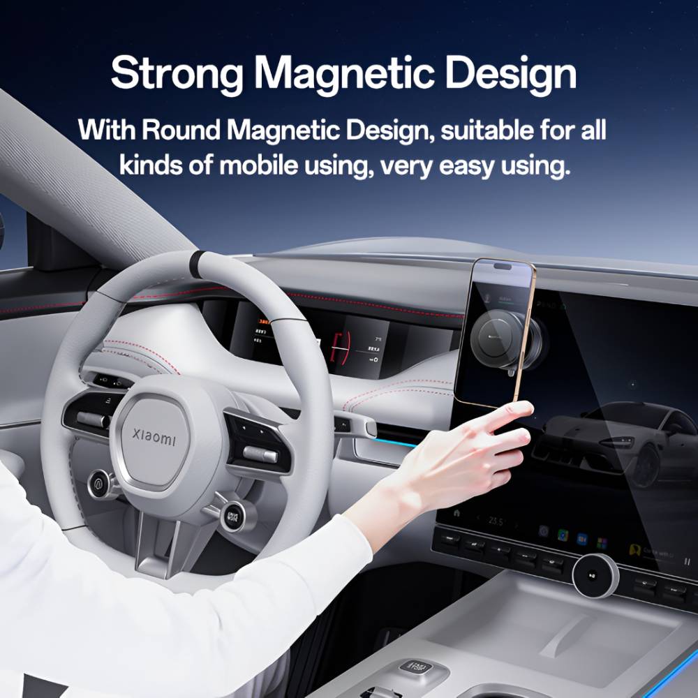 YESIDO VACUUM MAGNET 360 Rotating Vacuum Cup Phone Holder (Black) (C227)