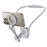 YESIDO MAGNETIC NECK MOUNT Action Cameras & Phones Neck Holder For POV/ Vlog Selfie Recording (Grey) (C332)