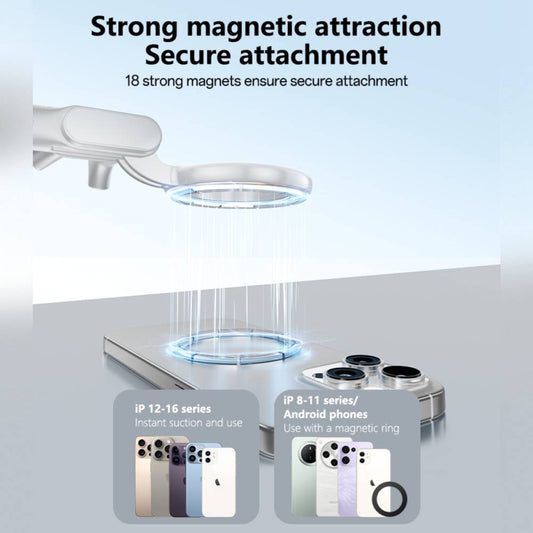 YESIDO MAGNETIC NECK MOUNT Action Cameras & Phones Neck Holder For POV/ Vlog Selfie Recording (Grey) (C332)