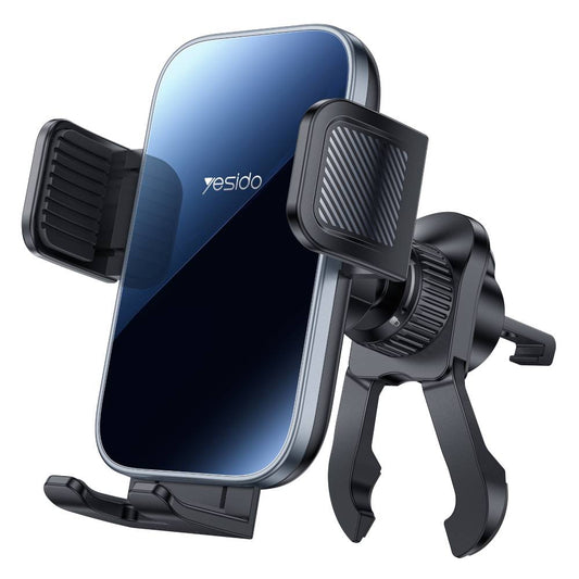 YESIDO CLASS HOLDER Air Vent Car Mount For 4.7-7.2 Inch Phones (Black) (C256)
