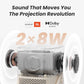 Yaber T2 Portable Projector – Native 1080P FHD, JBL Sound, Built-in Battery