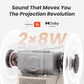 Yaber T2 Portable Projector – Native 1080P FHD, JBL Sound, Built-in Battery
