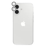 ZAGG Luxury Camera Rings Silver Glitter For iPhone 16/ 16 Plus - Silver