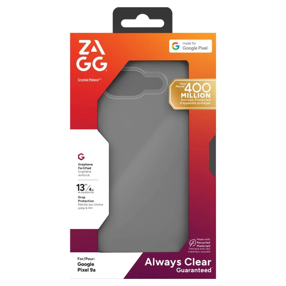 ZAGG Crystal Palace Case For Google Pixel 9A - Clear