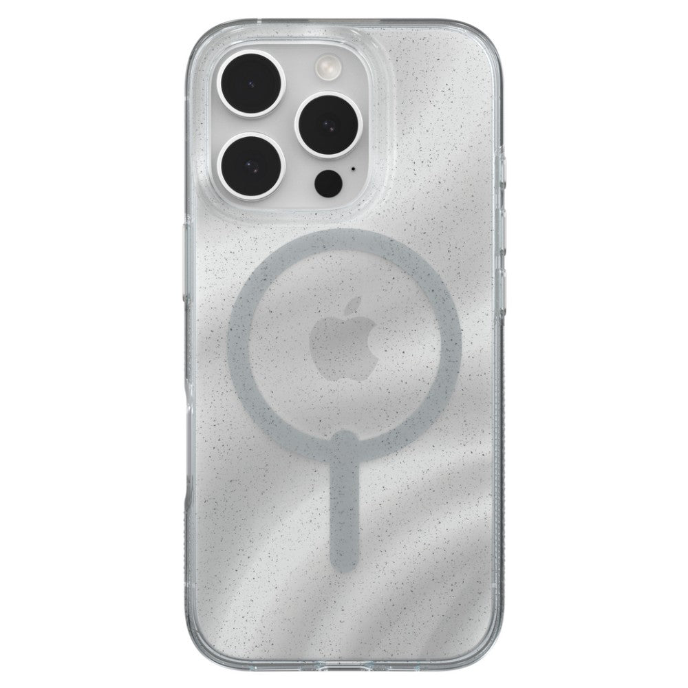 ZAGG Milan Snap MagSafe Case For iPhone 16 Pro - White Swirl Glitter