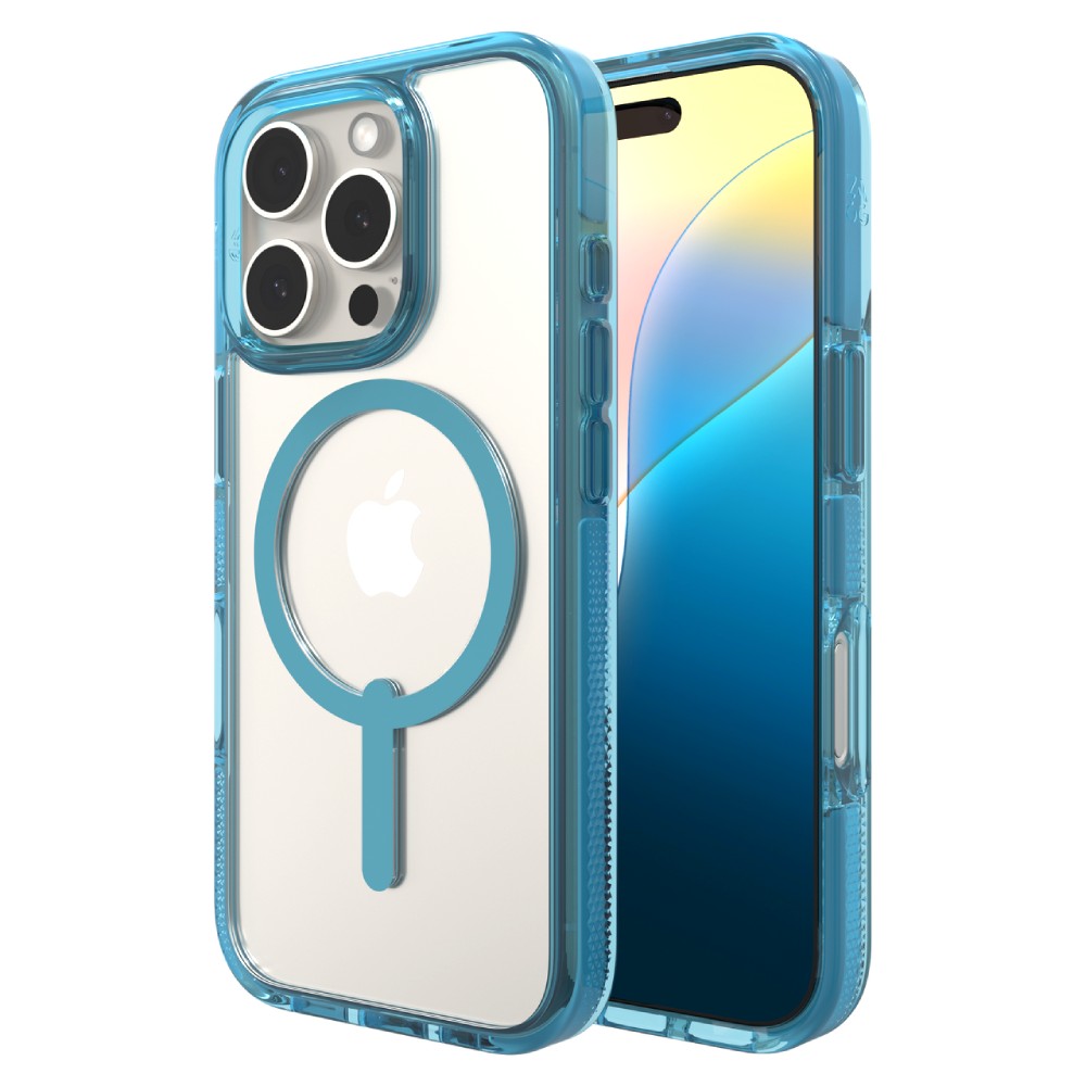 ZAGG Santa Cruz Snap MagSafe Case For iPhone 16 Pro - Retro Blue