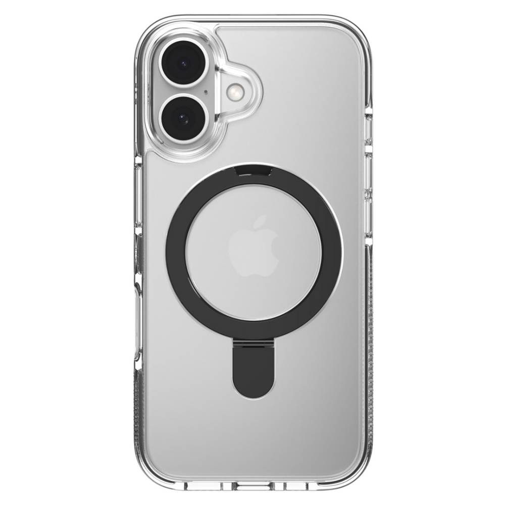 ZAGG Santa Cruz Snap Ring Stand Case For iPhone 16 Plus - Clear
