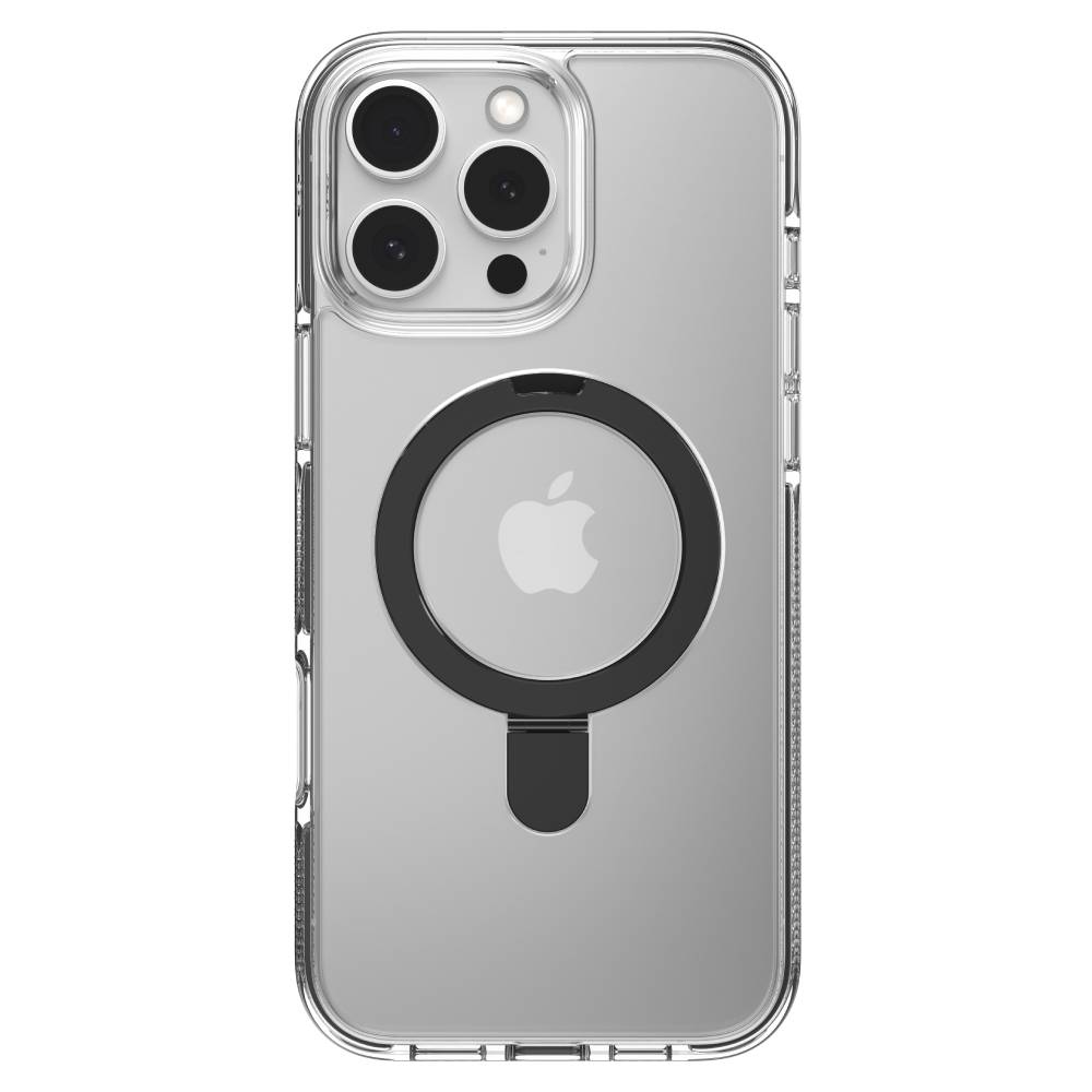 ZAGG Santa Cruz Snap Ring Stand Case For iPhone 16 Pro Max - Clear