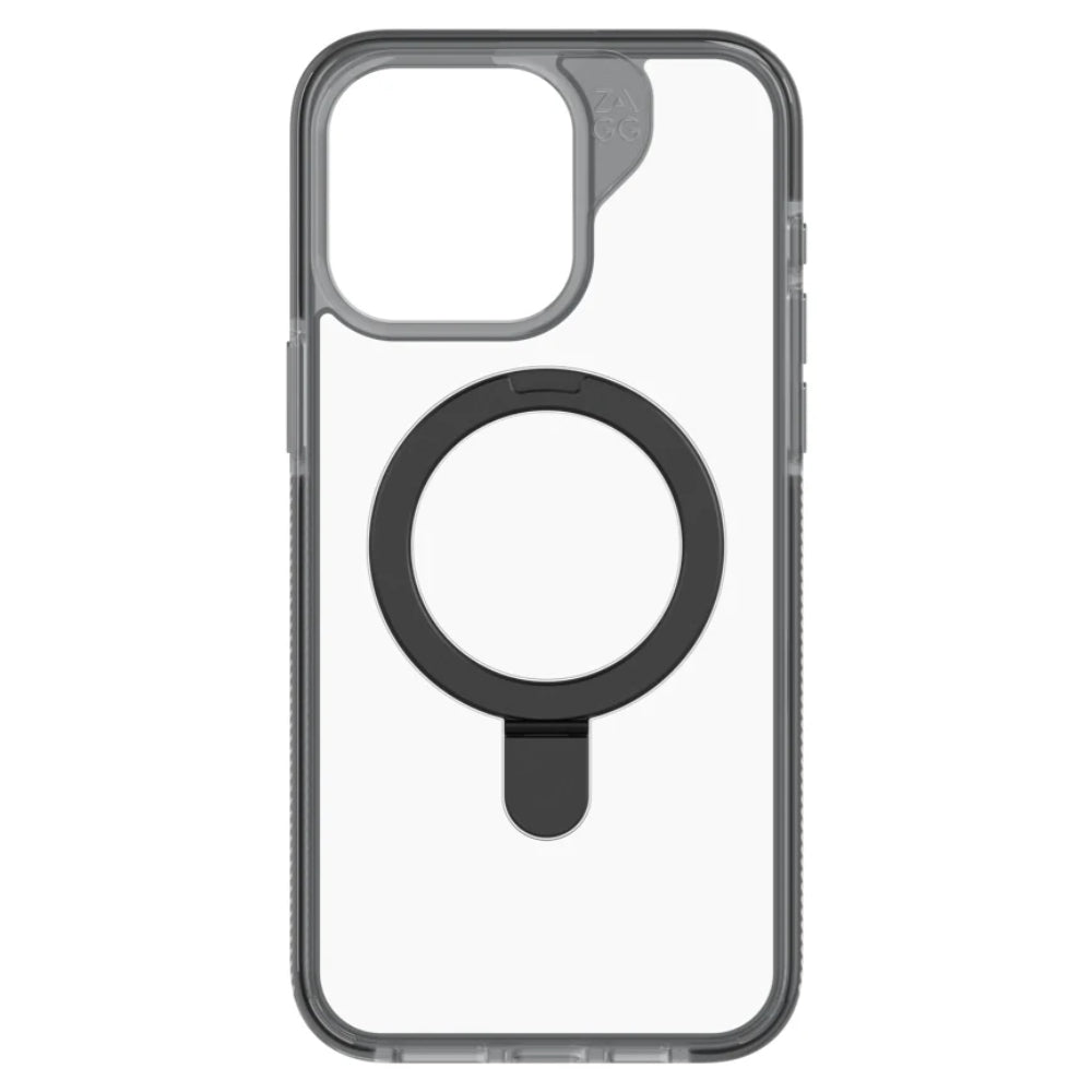 ZAGG Santa Cruz Snap Ring Stand MagSafe Case For iPhone 15 Pro Max - Black