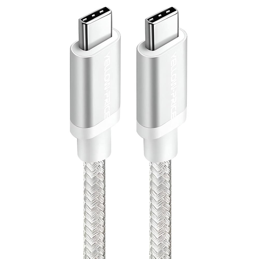 Urban 100W PD USB-C Braided Cable 2M - White