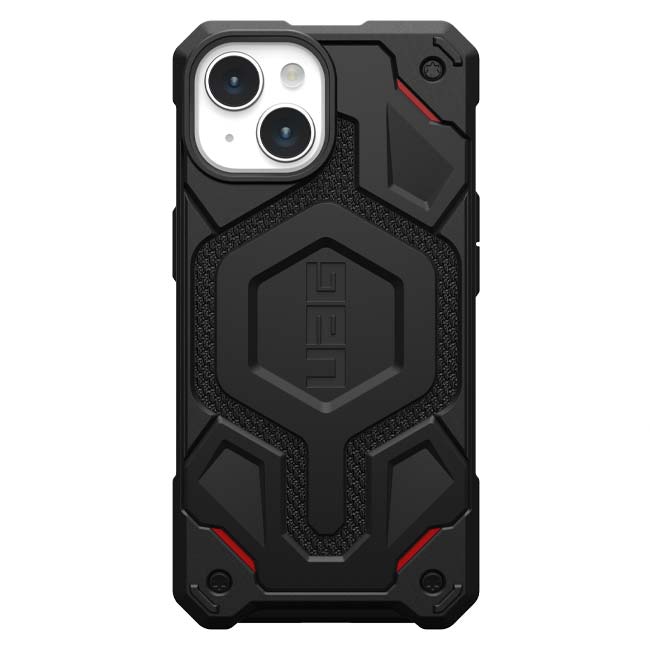 UAG Monarch Pro MagSafe Case For iPhone 15 - Kevlar Black image 1